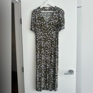 Monk & Lou green floral dress size S